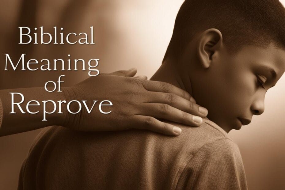 Biblical Meaning of Reprove
